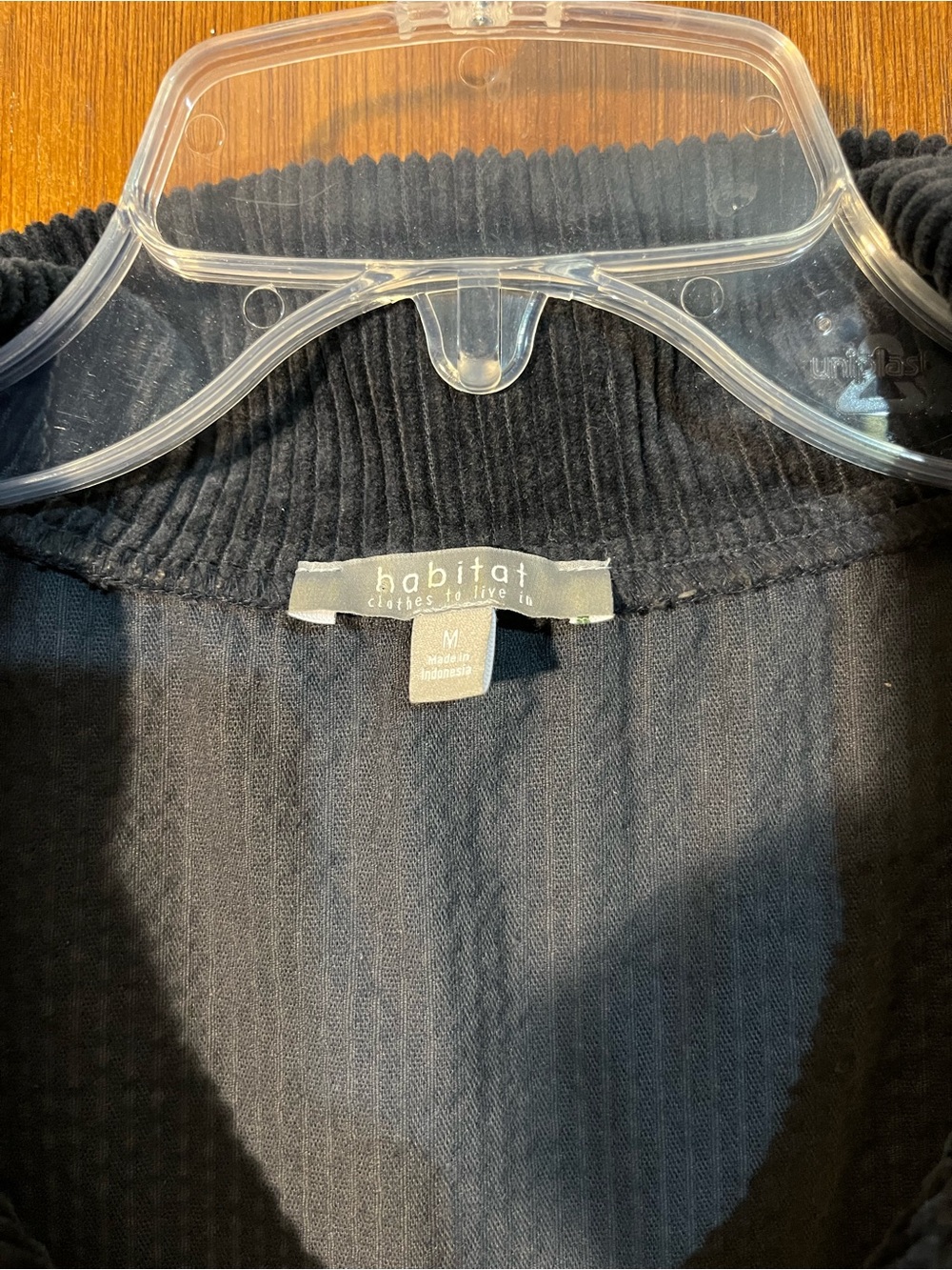 Habitat Black Ribbed Collar Vest - Picture 5 of 6